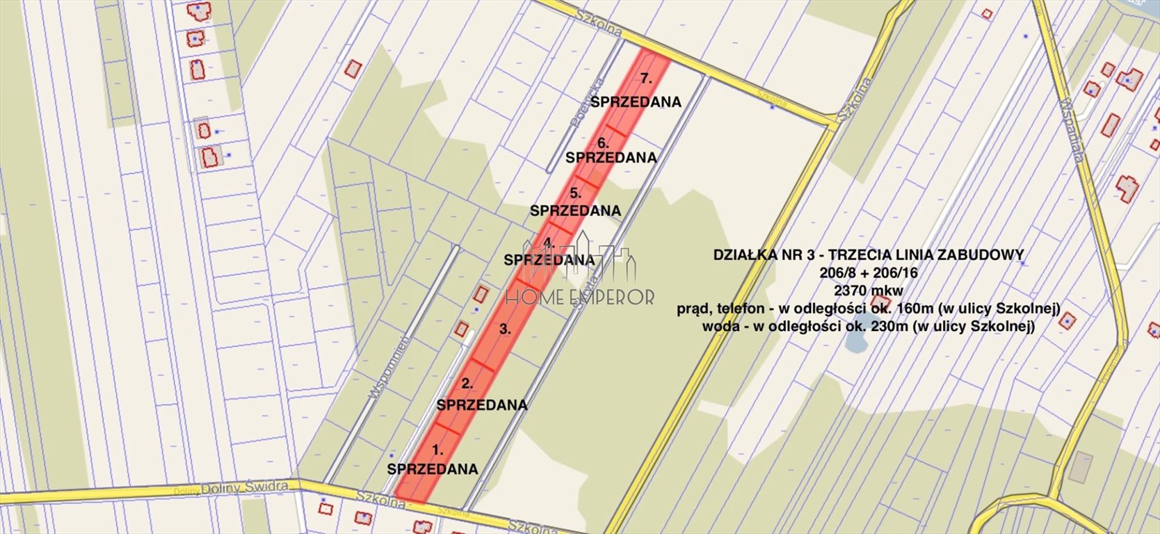 Działka 2370 m² z warunkami zabudowy w Gliniance polecam Glinianka, Szkolna  2 370m2 Foto 1