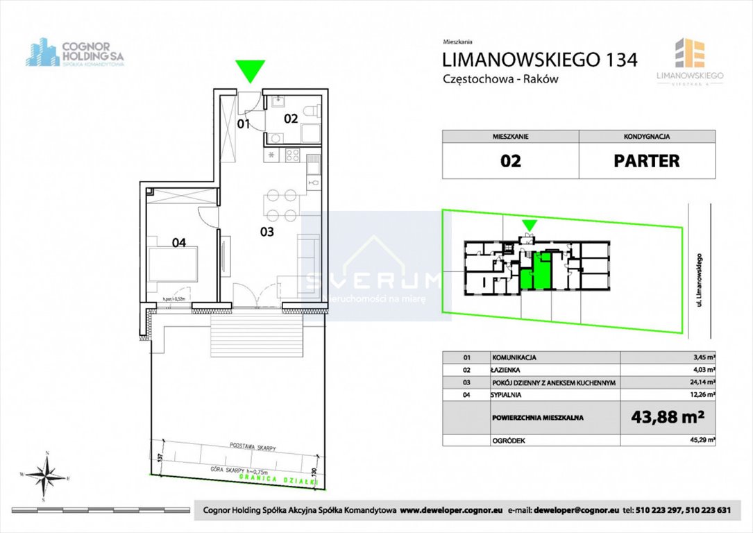 Mieszkanie dwupokojowe na sprzedaż Częstochowa, Raków  44m2 Foto 2