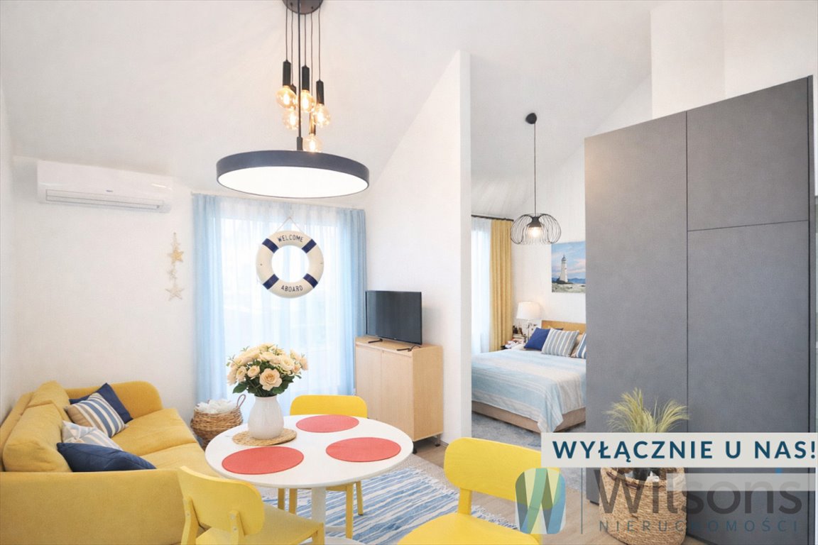 Nowoczesny apartament 900 m od plaży z balkonem i miejscem garażowym Jantar, Rybacka  31m2 Foto 1