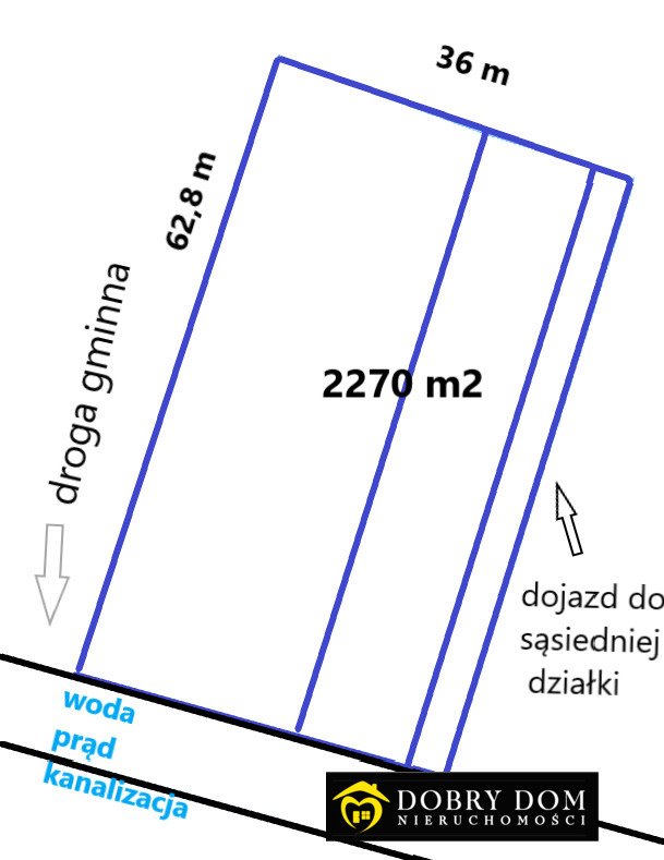 Działka 2270 m² pod dom w spokojnej okolicy, 15 min od Białegostoku Wólka  2 270m2 Foto 1