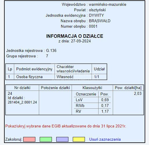 Działka rolna na sprzedaż Brąswałd  77 030m2 Foto 3