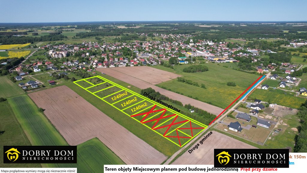 Działka budowlana na sprzedaż Zabłudów  1 240m2 Foto 1