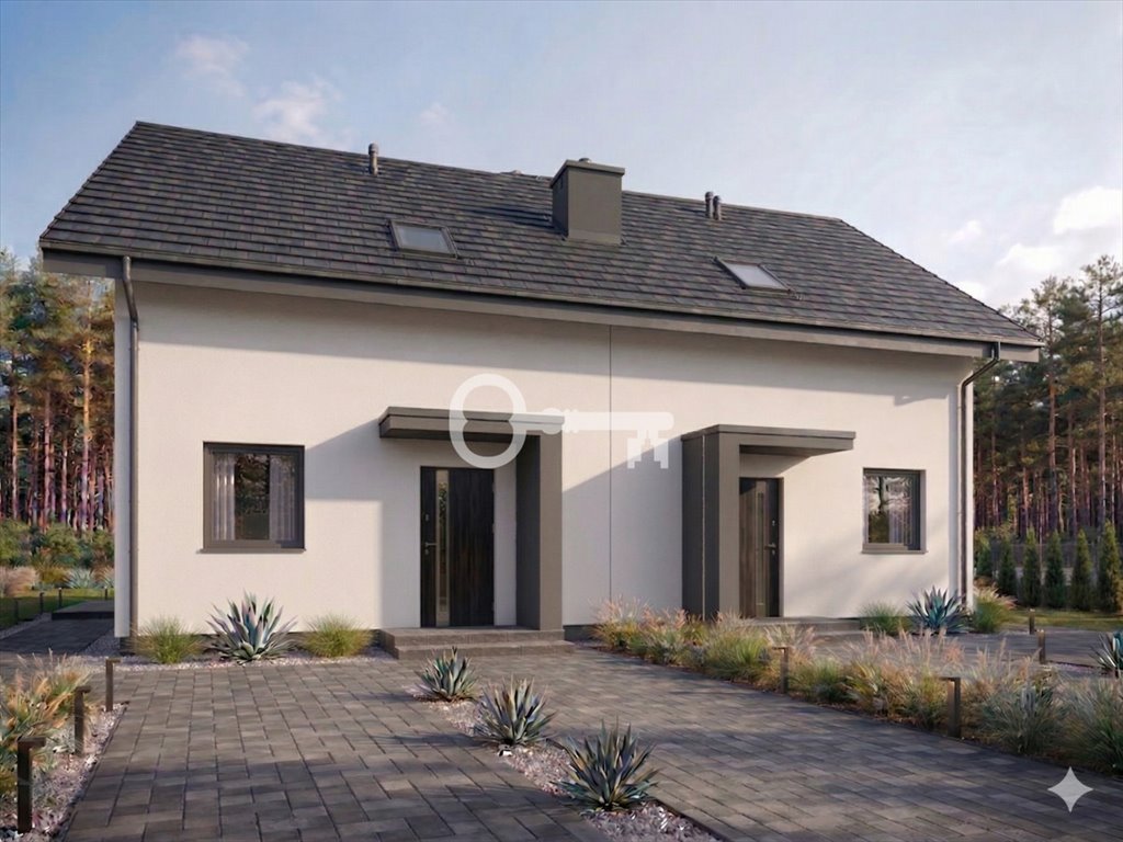 Dom z widokiem na las, tarasem i ogrodem w Domatówku Domatówko, Sosnowa  81m2 Foto 1