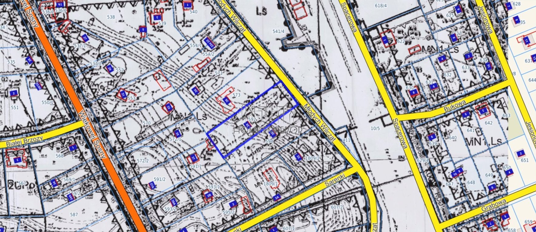 Na sprzedaż działka 2846 m² z mediami w Zalesiem Górnym Zalesie Górne  2 846m2 Foto 1