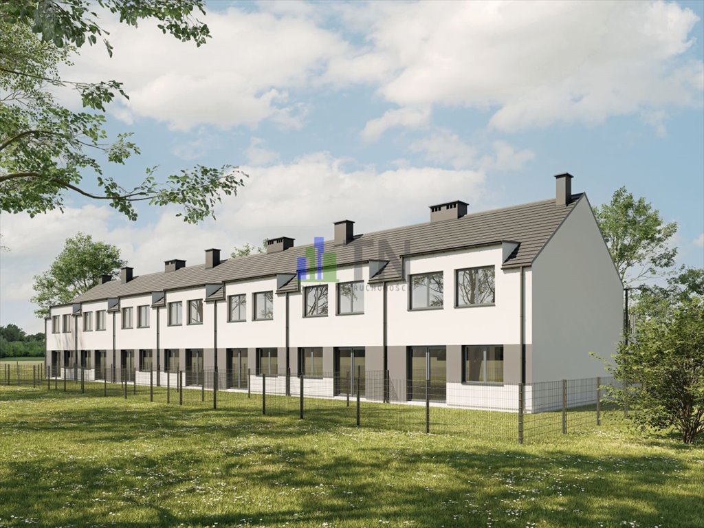 Dom szeregowy z garażem w stanie deweloperskim, 4 pokoje Kamieniec Wrocławski  108m2 Foto 1