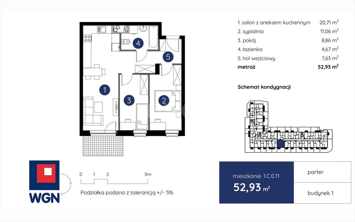Mieszkanie trzypokojowe na sprzedaż Lublin, Centrum, Centrum  53m2 Foto 1