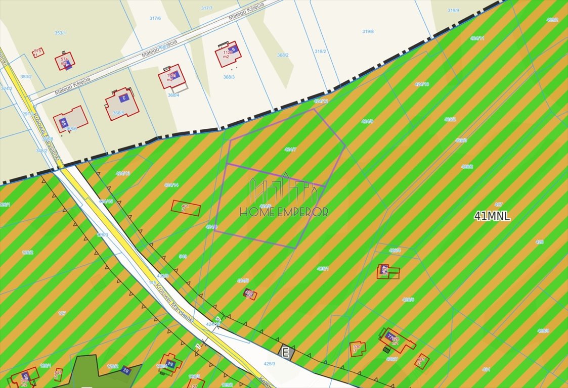 Polecam działki 2000 m² w Bieganowie z mediami i planem zagospodarowania Bieganów, Królowej Marysieńki  2 000m2 Foto 1
