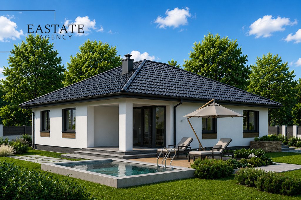 Nowoczesny dom 135 m² - 3 sypialnie - garaż w Chrzanowie Małym Chrzanów Mały  135m2 Foto 1
