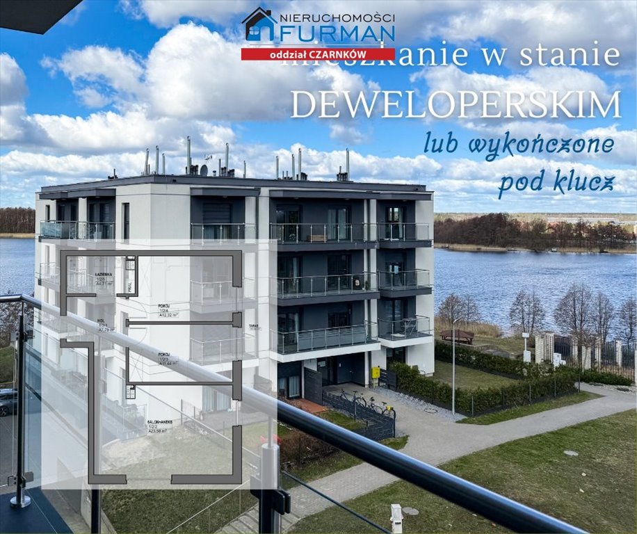 Nowoczesne 3-pokojowe mieszkanie 59 m² z balkonem i garażem Wałcz  59m2 Foto 1