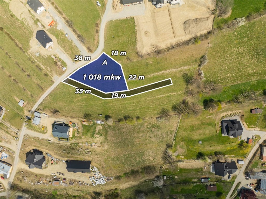 Działka budowlana z pozwoleniem i projektem domu 131 m² Nowotarski, Poniatowskiego  1 041m2 Foto 1