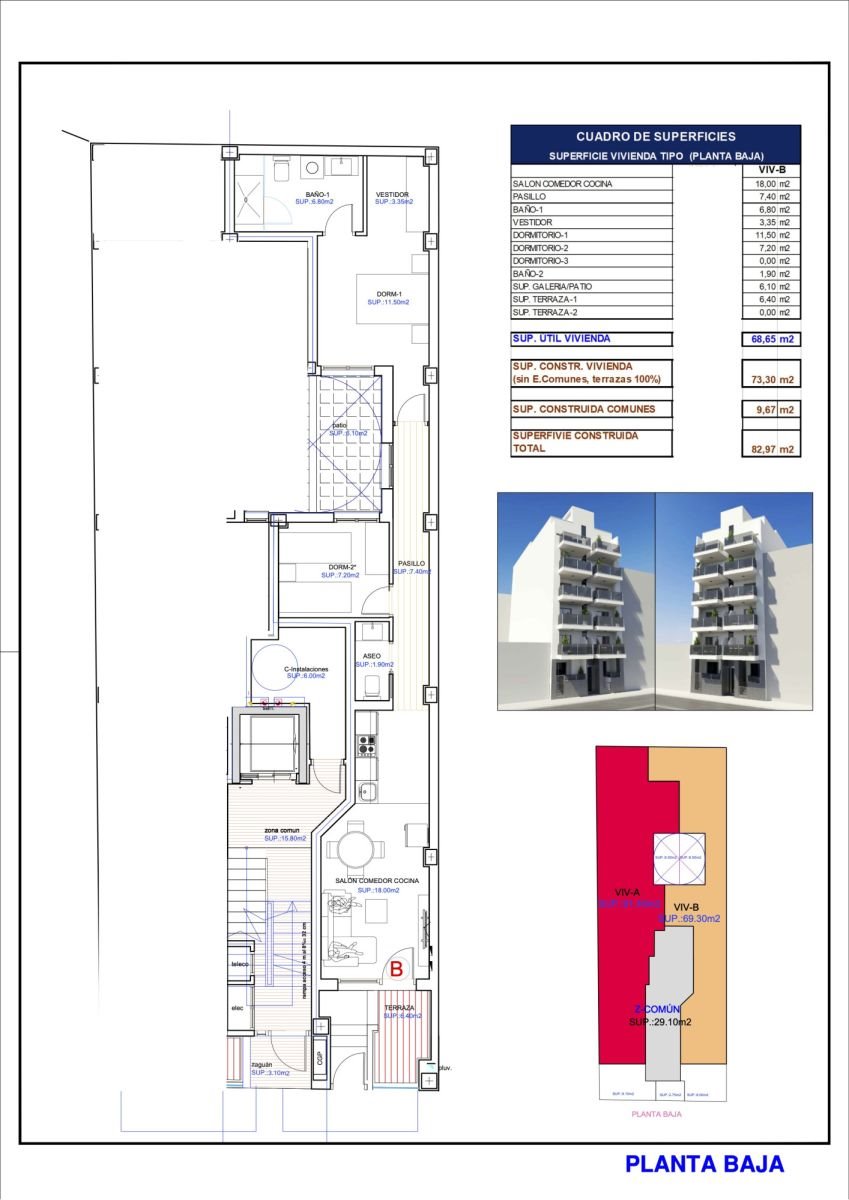 Mieszkanie trzypokojowe na sprzedaż Hiszpania, Torrevieja, C. Ntra. Sra. de Monserrate  69m2 Foto 3