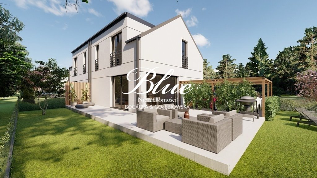 Nowoczesny dom bliźniak z dużym ogrodem i podłogowym ogrzewaniem Wołczkowo  88m2 Foto 1