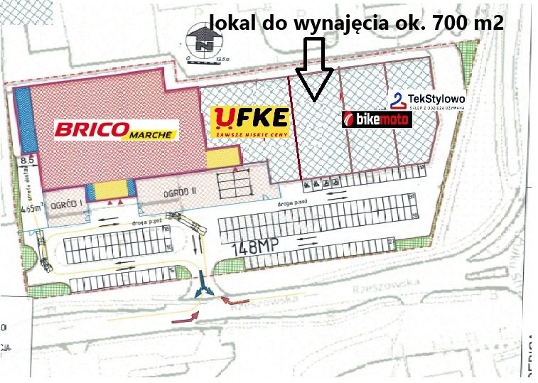 Lokal użytkowy na wynajem Dębica, Rzeszowska 151  720m2 Foto 1