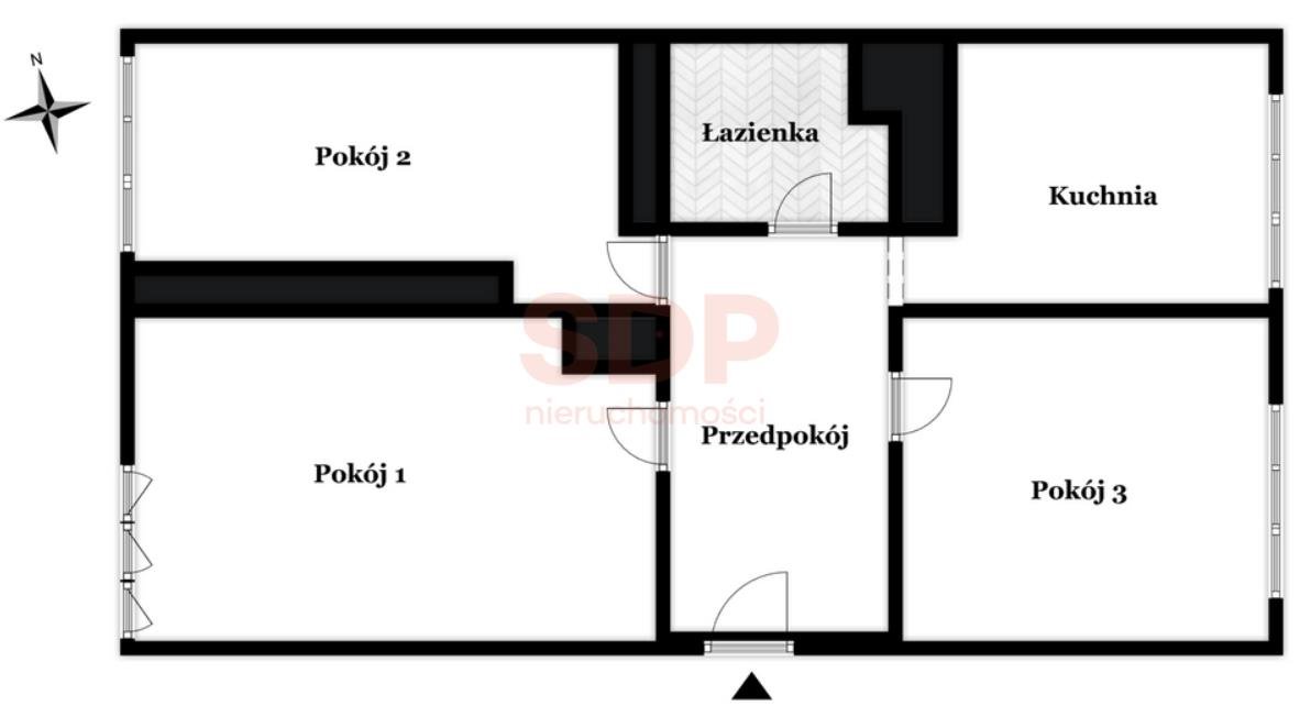 Mieszkanie trzypokojowe na sprzedaż Wrocław, Stare Miasto, Stare Miasto, Młodych Techników  48m2 Foto 5