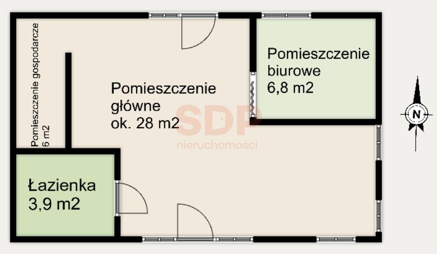 Lokal użytkowy na sprzedaż Wrocław, Fabryczna, Popowice, Legnicka  54m2 Foto 3