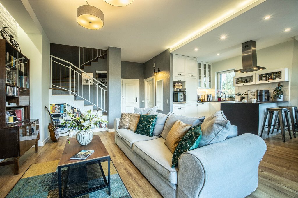 Nowoczesny dom z ogrodem, 4 pokoje, taras, Łódź Łódź, Bierna  91m2 Foto 1