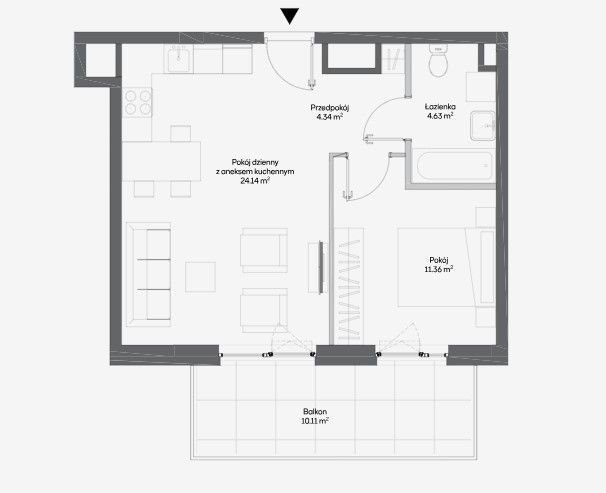 Mieszkanie dwupokojowe na sprzedaż Warszawa, Włochy, Raków, Fajansowa  44m2 Foto 1