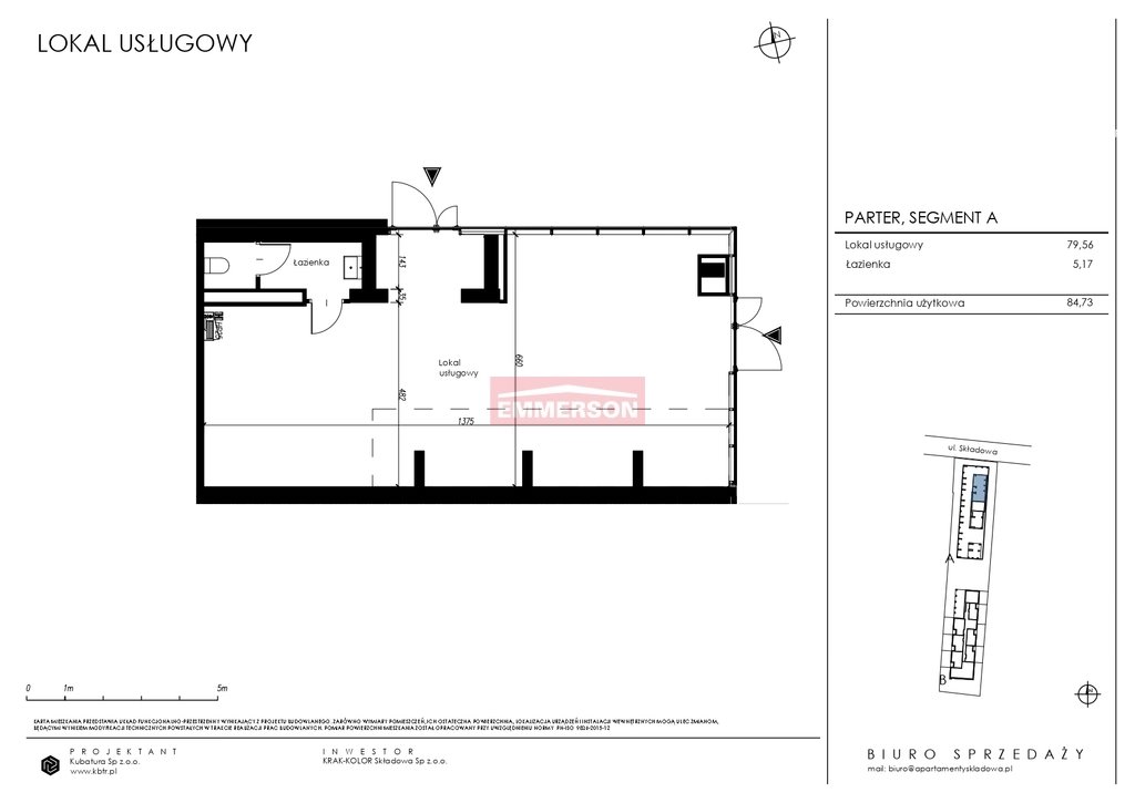 Lokal użytkowy na sprzedaż Kraków, Składowa  85m2 Foto 1