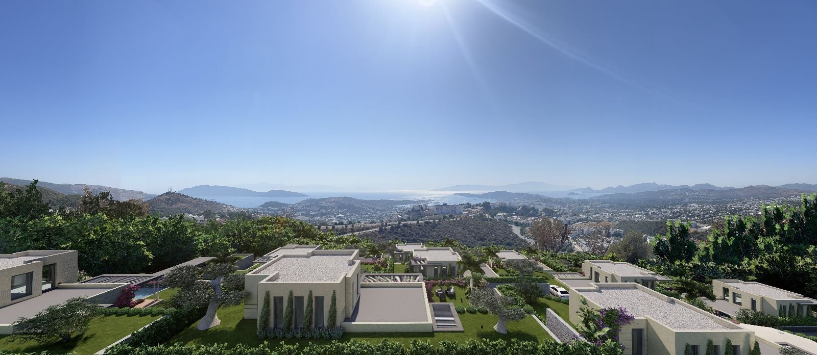 Stylowa willa z basenem i widokiem na morze w Bodrum Turcja, Konacık, Konacık, Bodrum, Muğla  281m2 Foto 1