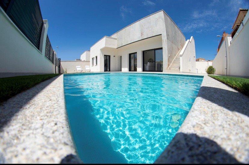 Nowoczesne domy z basenem i solarium w Pinar de Campoverde Hiszpania, Pinar de Campoverde, Pilar de la Horadada, Pinar de Campoverde  108m2 Foto 1