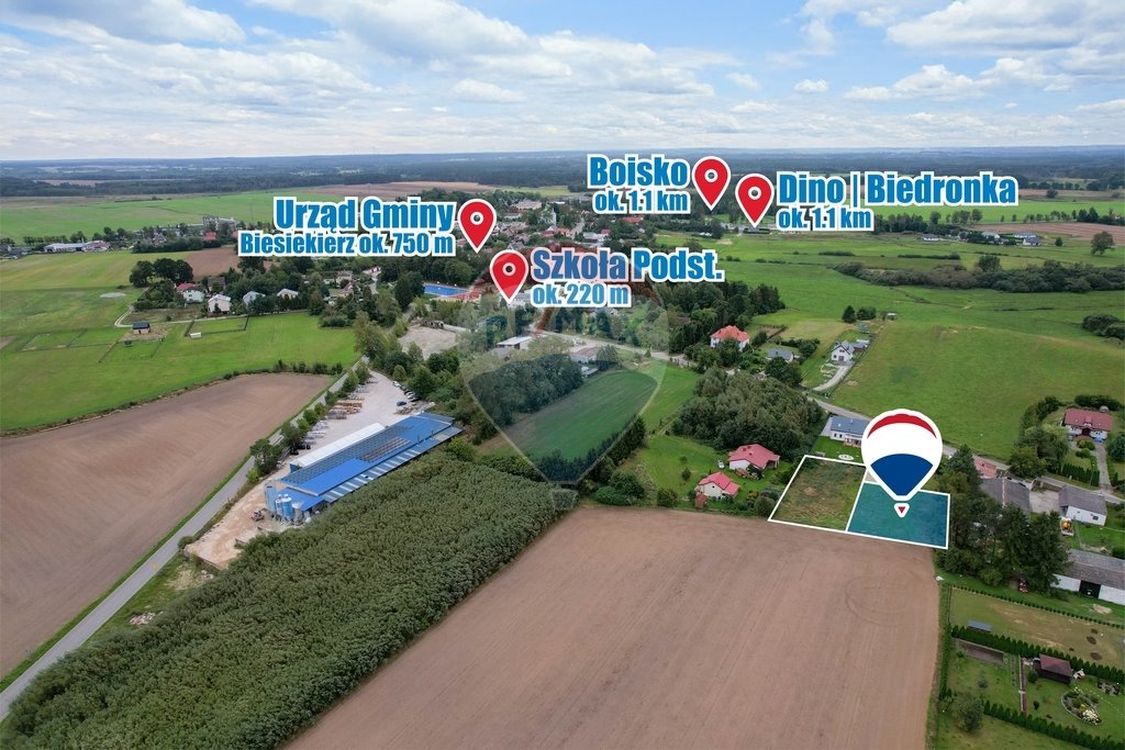 Zapraszam do zakupu działki 867 m² z warunkami zabudowy w Biesiekierzu Biesiekierz  867m2 Foto 1