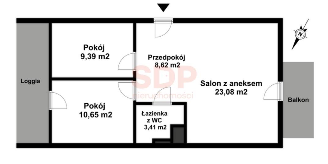 Mieszkanie trzypokojowe na sprzedaż Wrocław, Stare Miasto, Stare Miasto, Dmowskiego Romana  55m2 Foto 7