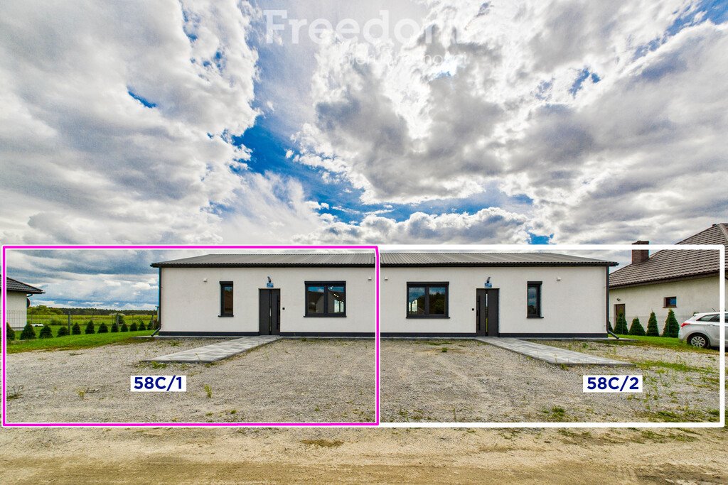 Nowoczesny energooszczędny dom 67,49 m² z ogródkiem w Galewicach Galewice, Wieluńska  67m2 Foto 1