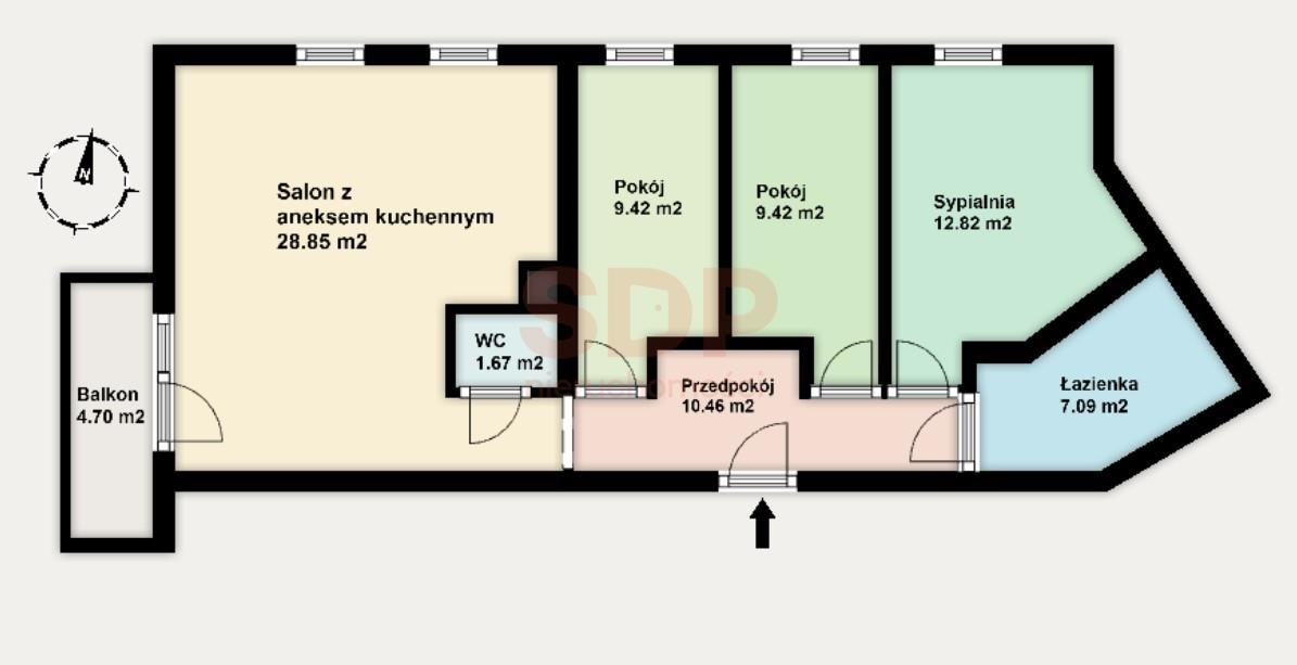 Mieszkanie czteropokojowe  na sprzedaż Wrocław, Maślicka  80m2 Foto 2