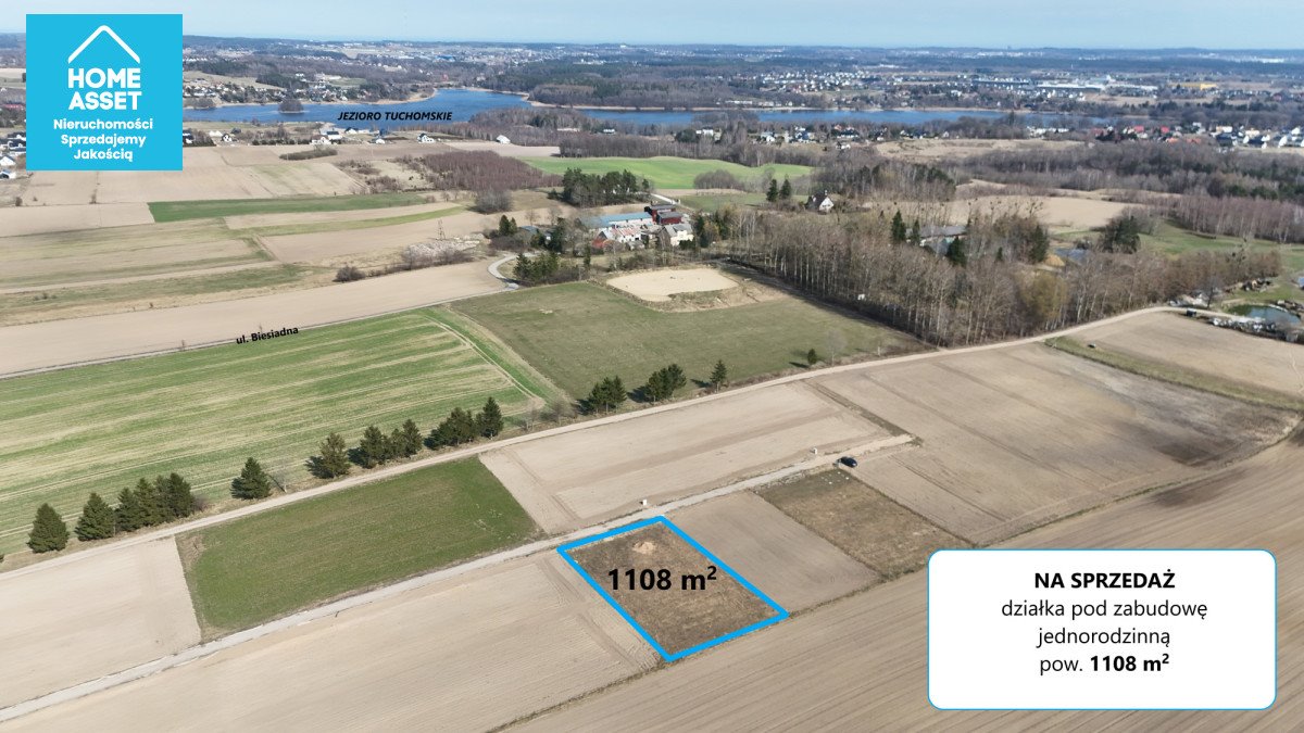 Działka w Warznie z warunkami zabudowy i dostępem do jezior Warzno, Czeczewska  1 108m2 Foto 1