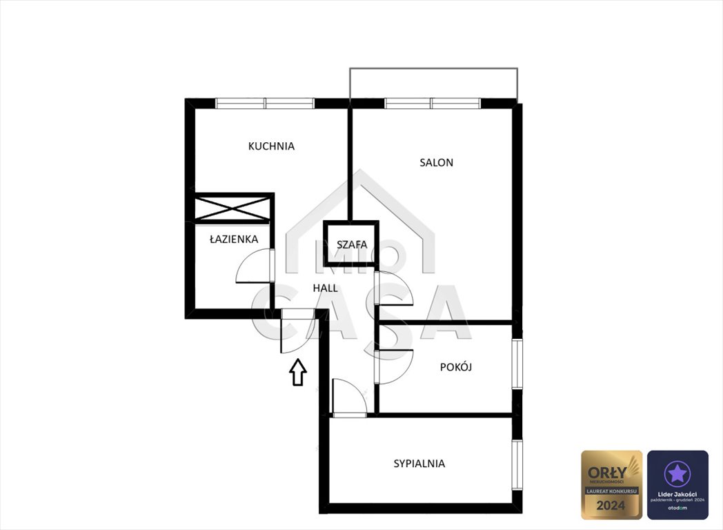 Przestronne 3 pokoje z loggią w Gdyni Pogórze Gdynia, Pogórze, Komandora Jerzego Staniewicza  56m2 Foto 1
