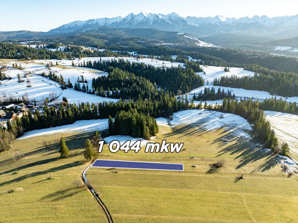 Działka z panoramicznym widokiem na Tatry w Rzepiskach Tatrzański, Potok Bryjów  1 044m2 Foto 1