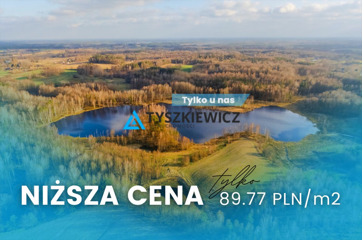Działka budowlana 1114 m² w Kaszubach, blisko jeziora Trzebiatkowa  1 114m2 Foto 1