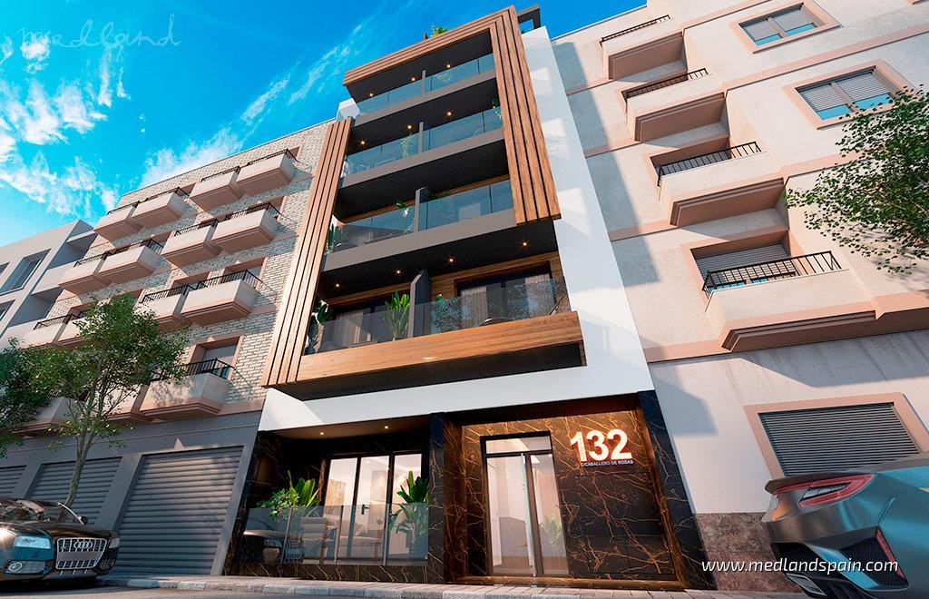 Apartament z panoramicznym solarium i basenem w Torrevieja Hiszpania, Torrevieja  52m2 Foto 1