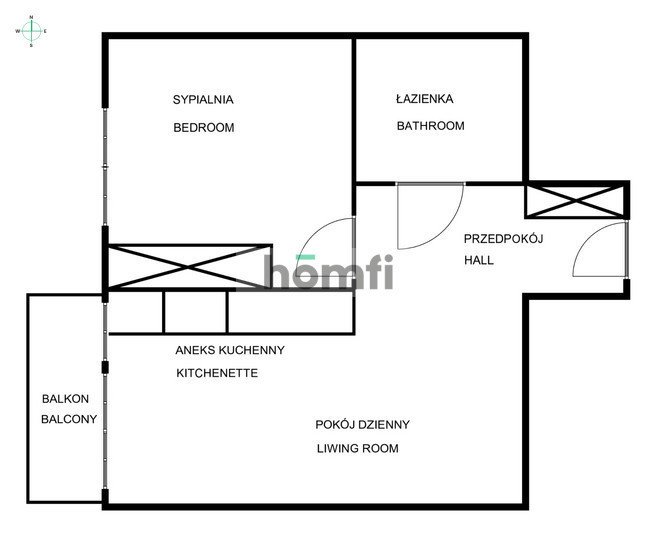 Mieszkanie dwupokojowe na wynajem Puck, Nowy Świat  40m2 Foto 14