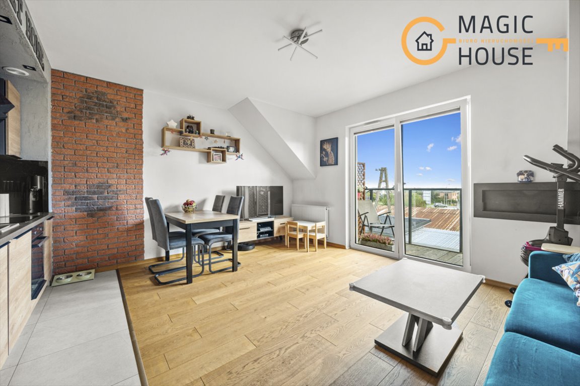 Zapraszam do 3-pokojowego mieszkania 56,6 m² z balkonem i poddaszem 30 m² Rumia, Jachtowa  57m2 Foto 1