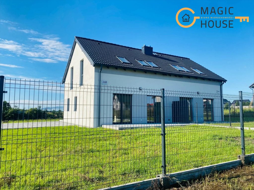 Nowoczesny bliźniak 101,51 m² z dużym ogrodem i możliwością aranżacji Skowarcz, Magnoliowa  102m2 Foto 1