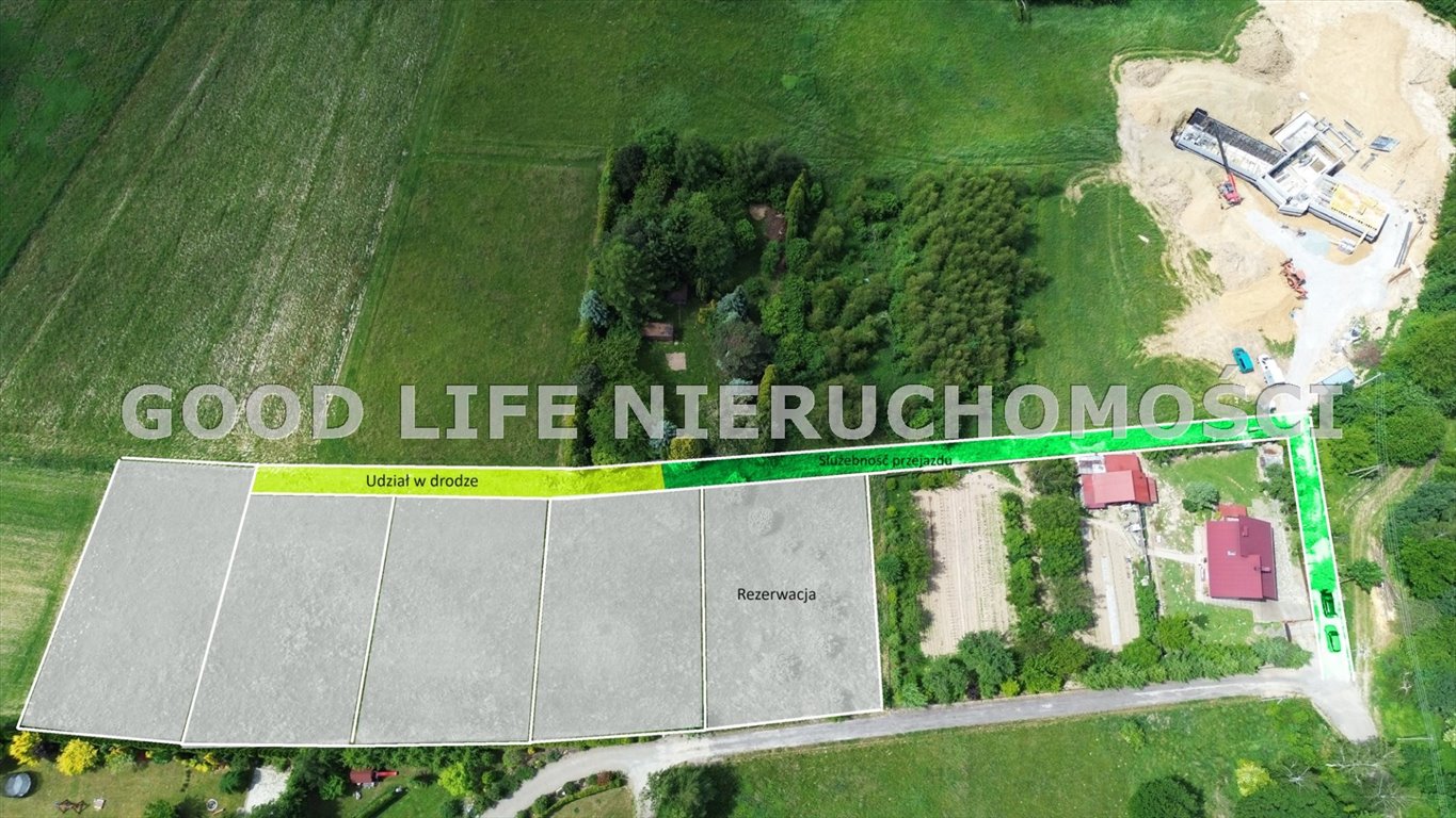 Na sprzedaż 5 działek pod zabudowę jednorodzinną w Matysówce Rzeszów, Matysówka, Boczna  1 000m2 Foto 1