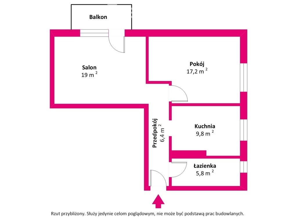 Mieszkanie dwupokojowe na sprzedaż Księży Dwór  60m2 Foto 12