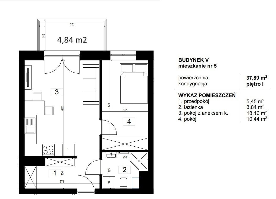 Mieszkanie dwupokojowe na sprzedaż Lublin, Czechów Górny  38m2 Foto 2