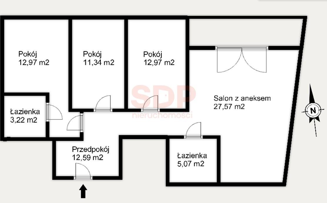 Mieszkanie czteropokojowe  na sprzedaż Wrocław, Śródmieście, Kleczków, Wybrzeże Conrada - Korzeniowskiego  84m2 Foto 5