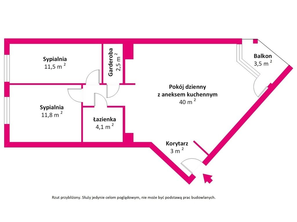 Mieszkanie trzypokojowe na sprzedaż Mińsk Mazowiecki, Toruńska  73m2 Foto 17