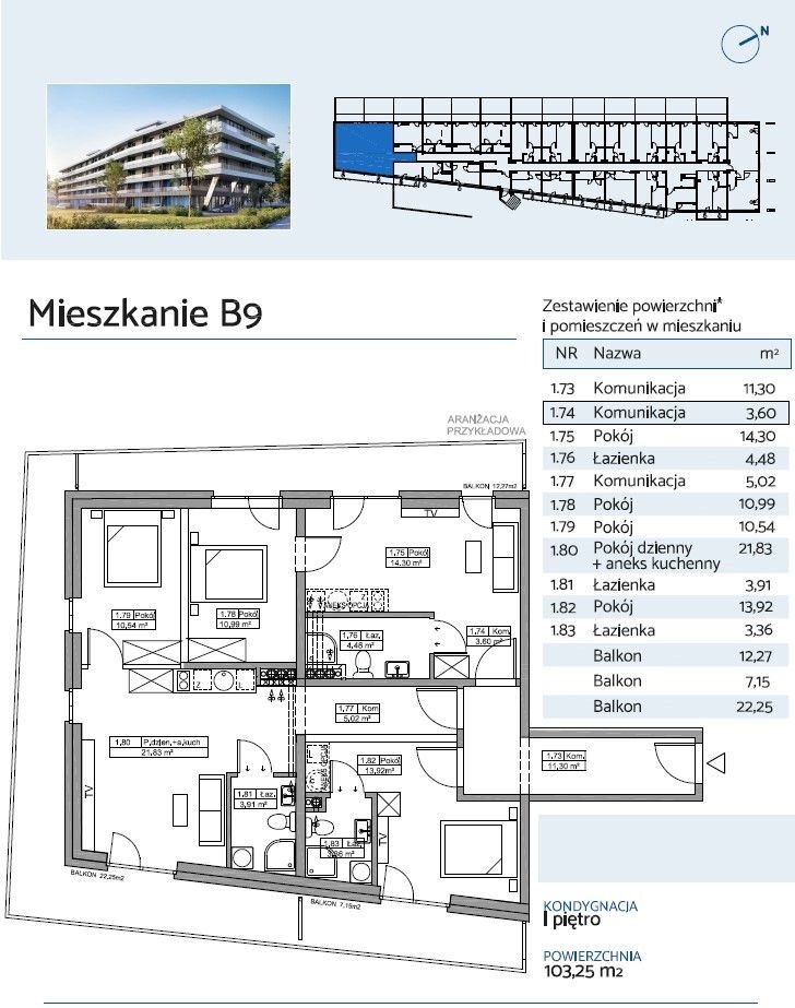 Mieszkanie czteropokojowe  na sprzedaż Kołobrzeg, Bałtycka  103m2 Foto 3