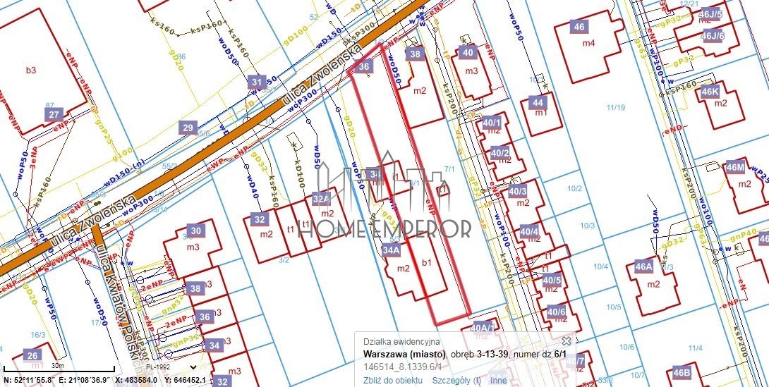 Działka budowlana na sprzedaż Warszawa, Wawer, Zbytki, Zwoleńska  790m2 Foto 1