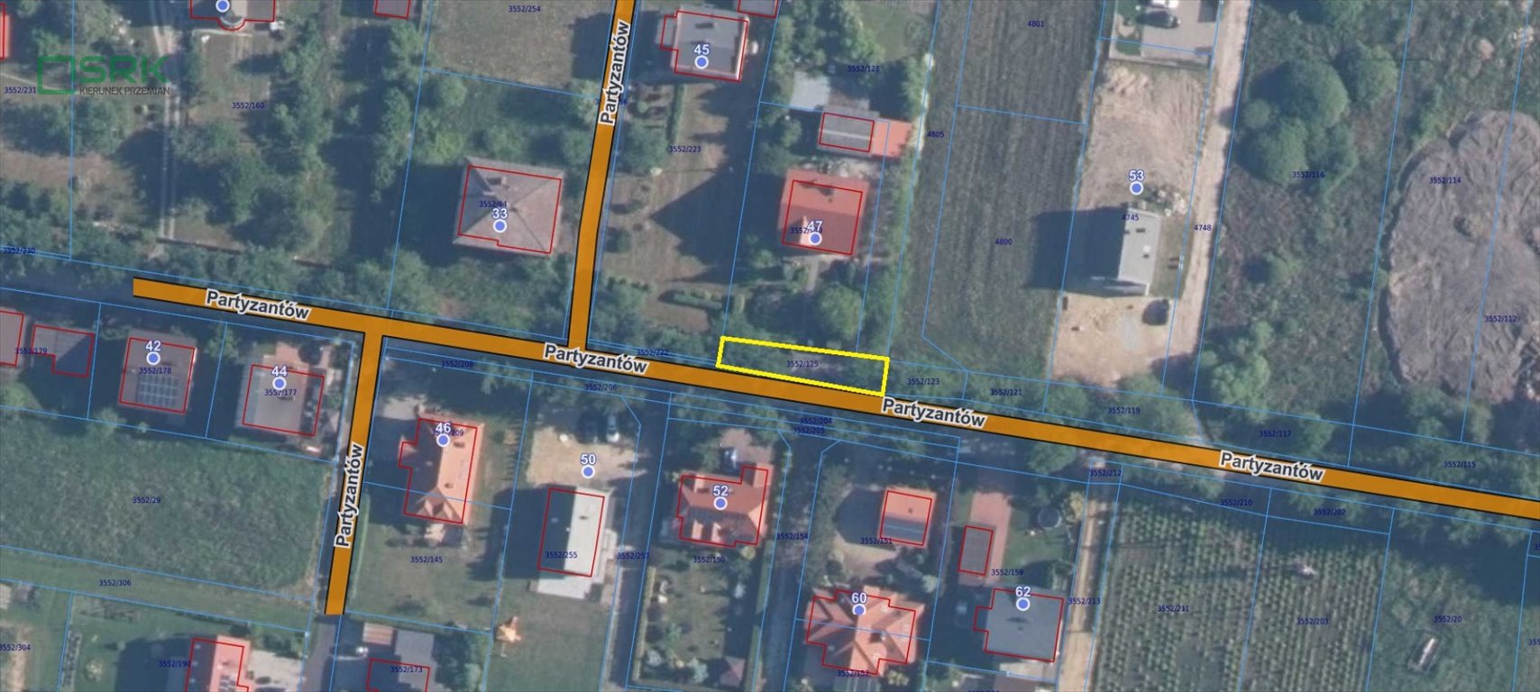 Do sprzedania działka 217 m² przy drodze gminnej w Brzeszczach Brzeszcze, Brzeszcze, Partyzantów  217m2 Foto 1