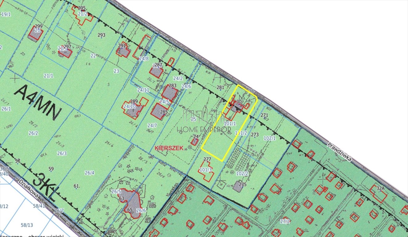 Do sprzedania działka 1696 m² z mediami w Kierszku Kierszek, Prawdziwka  1 696m2 Foto 1