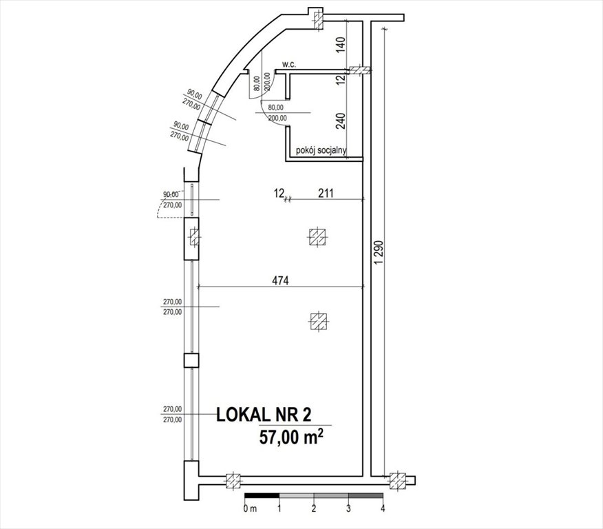 Lokal użytkowy na wynajem Łódź, Widzew, Wysoka  57m2 Foto 1