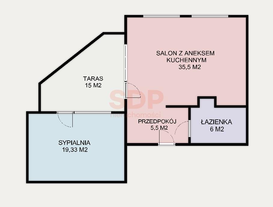 Mieszkanie dwupokojowe na sprzedaż Wrocław, Krzyki, Wojszyce, Przystankowa  66m2 Foto 8