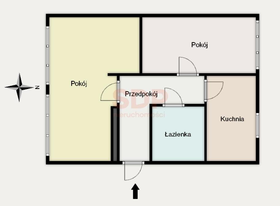 Mieszkanie dwupokojowe na sprzedaż Wrocław, Śródmieście, Biskupin, Sempołowskiej Stefanii  46m2 Foto 6