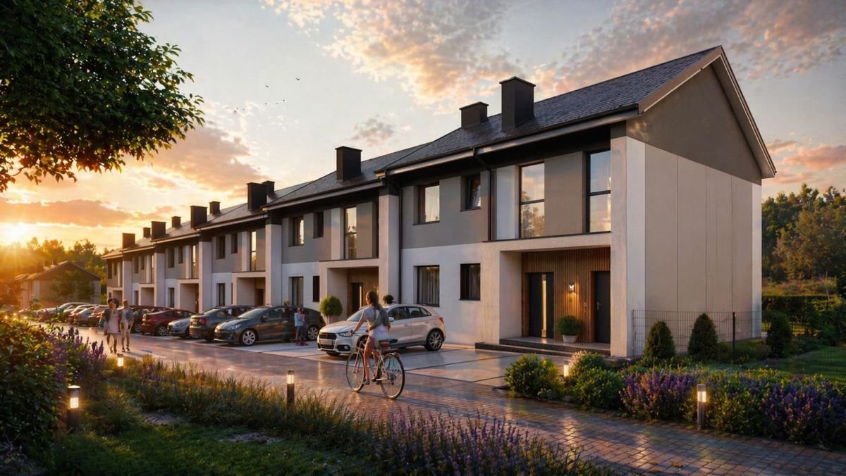 Nowoczesne 80 m² z poddaszem, balkonem i 2 miejscami Głogów Małopolski, Bursztynowa  80m2 Foto 1