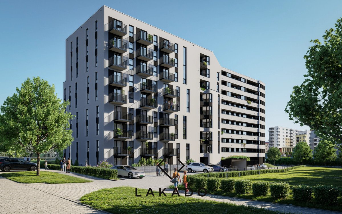 Nowoczesne 2-pokojowe mieszkanie z ogródkiem (36,82 m²) w Krakowie Kraków, Mistrzejowice, Piastów  37m2 Foto 1